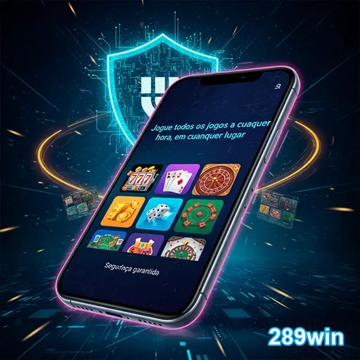 Imagem do aplicativo da 289win com opções de apostas esportivas e cassino online, disponível no site 289win.